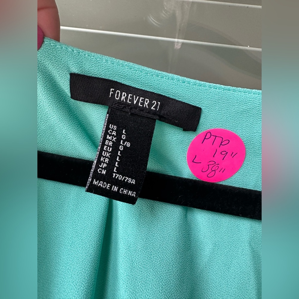 Forever 21 Mint Green Pleated Dress - Picture 5 of 6